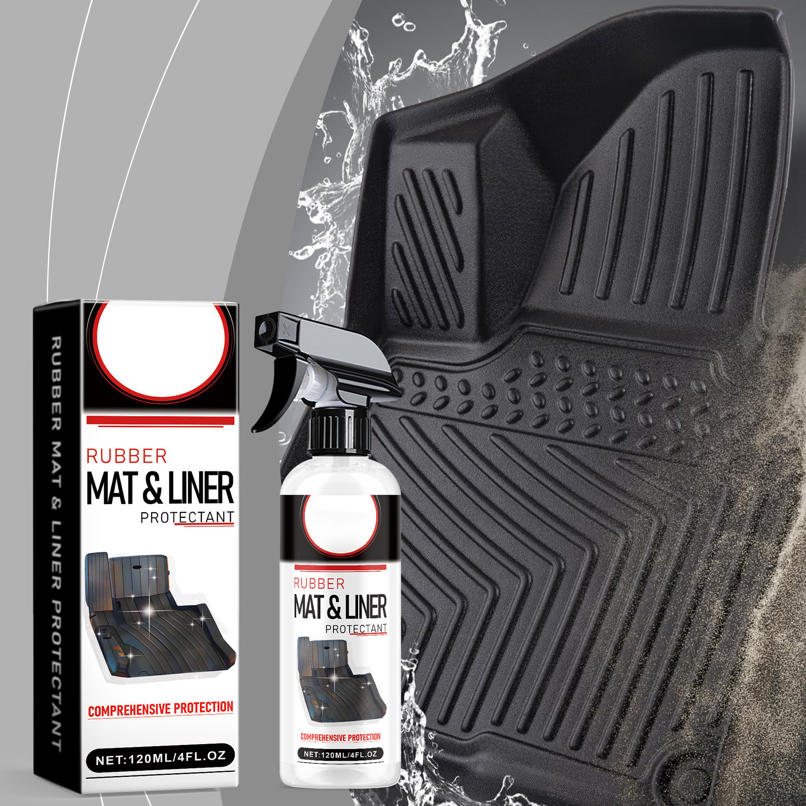 Christmas Clearance Car Interior Multi-Function Foam Cleaner: Durable, Non-Slip, Non-Greasy 190ml Spray for Rubber Mats, Roof, and Foot Pads | Easy-to-Apply, Eco-Friendly Formula for Extended Protect